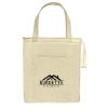 Custom Logo Non-Woven Insulated Shopper Tote Bag Natural