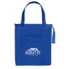 Custom Logo Non-Woven Insulated Shopper Tote Bag Royal Blue