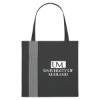 Custom Logo Non-Woven Colony Tote - Silk Screen Black With Gray