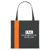 Custom Logo Non-Woven Colony Tote - Silk Screen Black With Orange