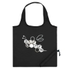 Custom Logo Handy Foldaway Tote Black