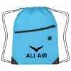 Custom Logo Hit Sports Pack with Front Zipper Light Blue