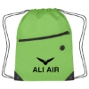 Custom Logo Hit Sports Pack with Front Zipper Lime