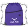 Custom Logo Hit Sports Pack with Front Zipper Purple