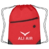 Custom Logo Hit Sports Pack with Front Zipper Red