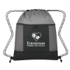 Custom Logo Honeycomb Ripstop Drawstring Bag Black