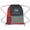 Custom Logo Color Block Sports Pack Red With Black