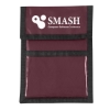 Custom Logo Nylon Neck Wallet Badge Holder Burgundy