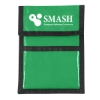 Custom Logo Nylon Neck Wallet Badge Holder Kelly Green