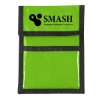 Custom Logo Nylon Neck Wallet Badge Holder Lime