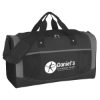 Custom Logo Quest Duffel Bag - Embroidered Black With Black