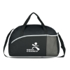 Custom Logo Executive Suite Duffel Bag - Silk Screen Black With Black