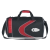 Custom Logo Sports Duffel Bag - Embroidered Red With Black