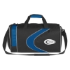 Custom Logo Sports Duffel Bag - Embroidered Royal Blue With Black