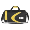 Custom Logo Sports Duffel Bag - Embroidered Yellow With Black