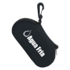 Custom Logo Sunglass Case with Clip Black