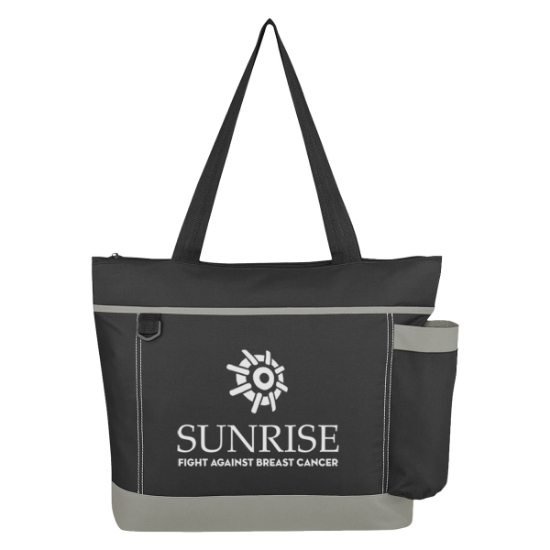 Custom Logo Journey Tote Bag Gray