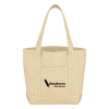 Custom Logo Small Cotton Canvas Yacht Tote Natural