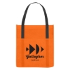 Custom Logo Non-Woven Shopper's Pocket Tote Bag Orange