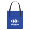 Custom Logo Non-Woven Shopper's Pocket Tote Bag Royal Blue