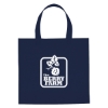 Custom Logo Non-Woven Mini Brochure Tote Bag Navy Blue