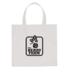 Custom Logo Non-Woven Mini Brochure Tote Bag White