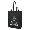 Custom Logo Tall Matte Laminated Non-Woven Shopper Tote Matte Black