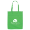 Custom Logo Non-Woven Market Shopper Tote Lime