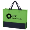 Custom Logo Non-Woven Raven Prism Tote Bag Green With Black