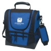 Custom Logo Dual Compartment Kooler Bag Royal Blue