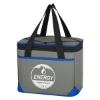 Custom Logo Bolt Kooler Bag Gray With Royal Blue