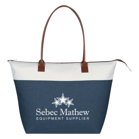 Custom Logo Regatta Tote Bag Blue With White