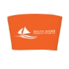 Custom Logo Comfort Grip Cup Sleeve Orange