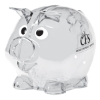 Custom Logo Mini Plastic Piggy Bank Clear