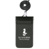 Custom Logo Waterproof Pouch With Neck Cord Translucent Black