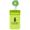 Custom Logo Waterproof Pouch With Neck Cord Translucent Lime