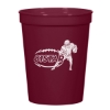 Custom Logo 16 oz. Big Game Stadium Cup Maroon