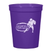 Custom Logo 16 oz. Big Game Stadium Cup Purple