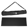 Custom Logo PVC Yoga Mat and Carrying Case Black