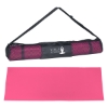 Custom Logo PVC Yoga Mat and Carrying Case Pink