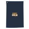 Custom Logo Golf Towel - Embroidered Navy Blue