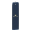 Custom Logo Folded Golf Towel Navy Blue