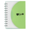 Custom Logo Mini Spiral Notebook Frost With Lime