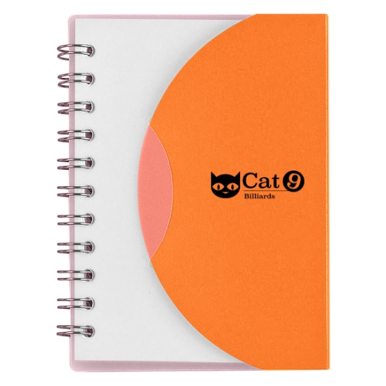 Custom Logo Mini Spiral Notebook Frost Orange