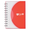 Custom Logo Mini Spiral Notebook Frost Red