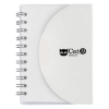 Custom Logo Mini Spiral Notebook Frost White