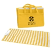 Custom Logo Beach Mat Yellow With White