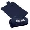 Custom Logo Roll-Up Blanket - Embroidered Dark Blue