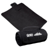 Custom Logo Roll-Up Blanket - Embroidered Black