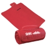 Custom Logo Roll-Up Blanket - Embroidered Red